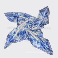 Satin Scarf Digital Printed Pattern China Silk Scarves for Women Ladies 90*90cm